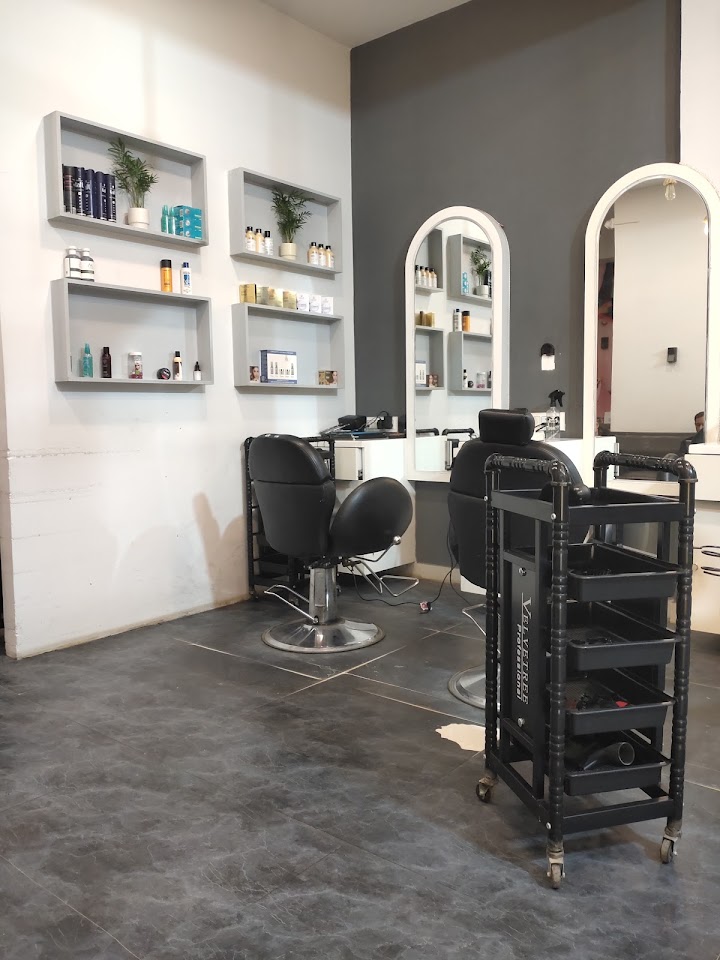 At the salon
